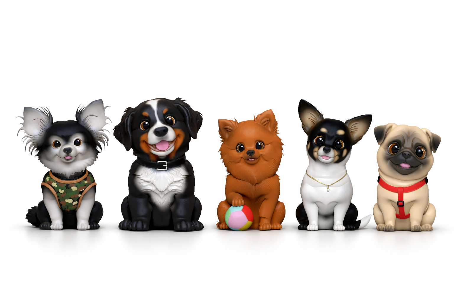 Figuras personalizadas de mascotas en 3D estilo funko, pintadas a mano